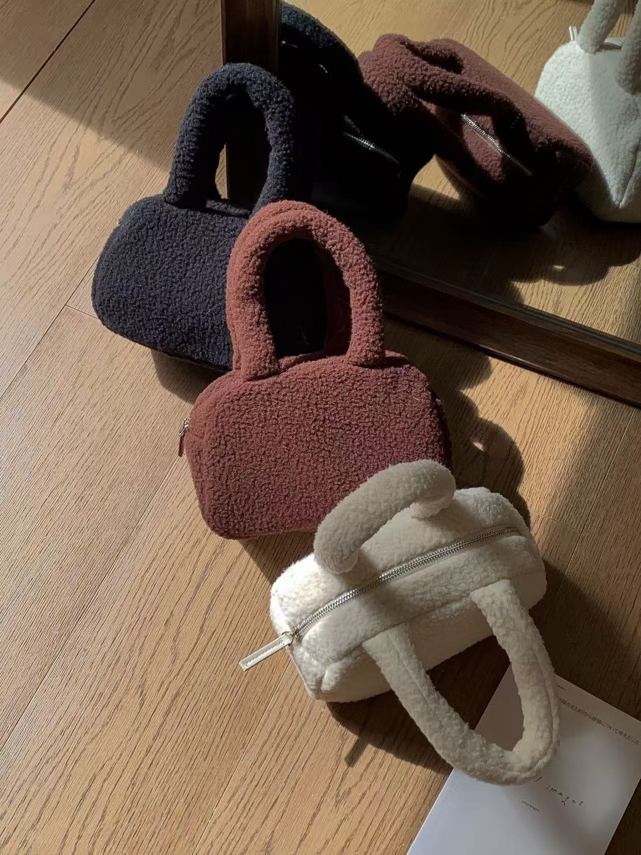 ボアカラーハンドバッグ | 詳細画像6