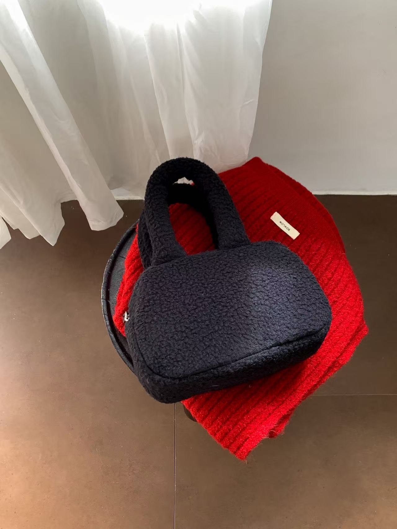 ボアカラーハンドバッグ | 詳細画像8