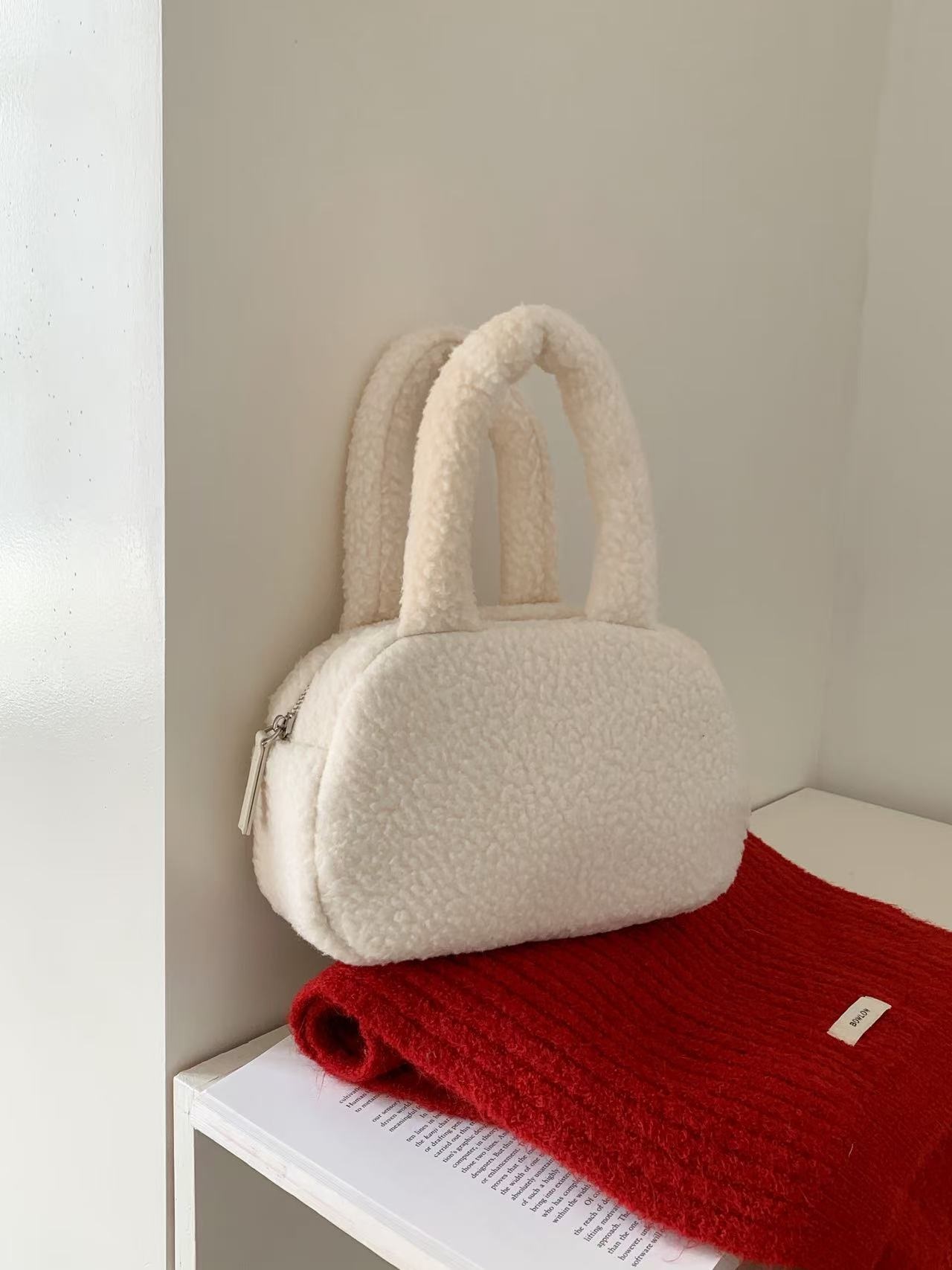 ボアカラーハンドバッグ | 詳細画像11