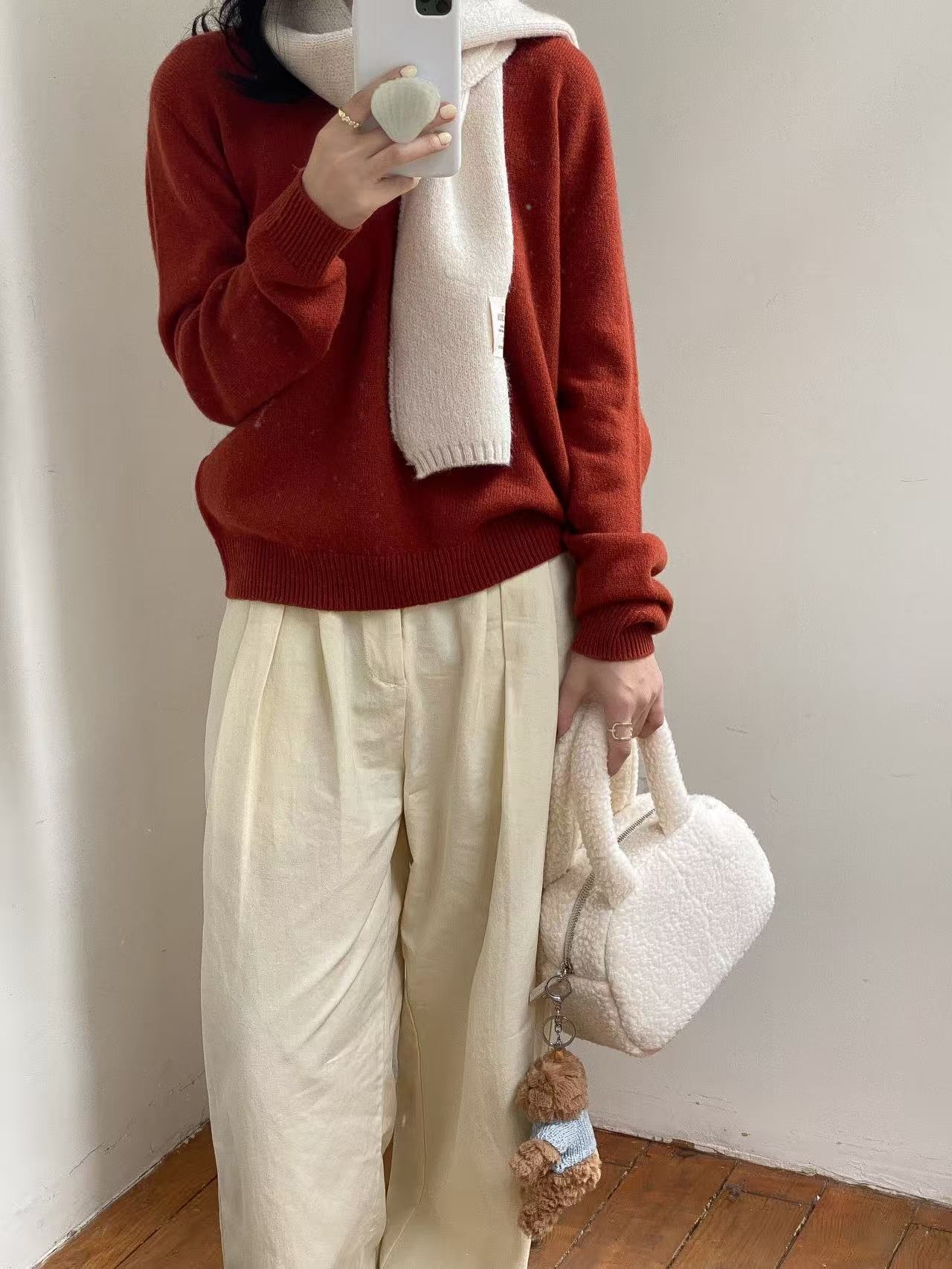 ボアカラーハンドバッグ | 詳細画像13