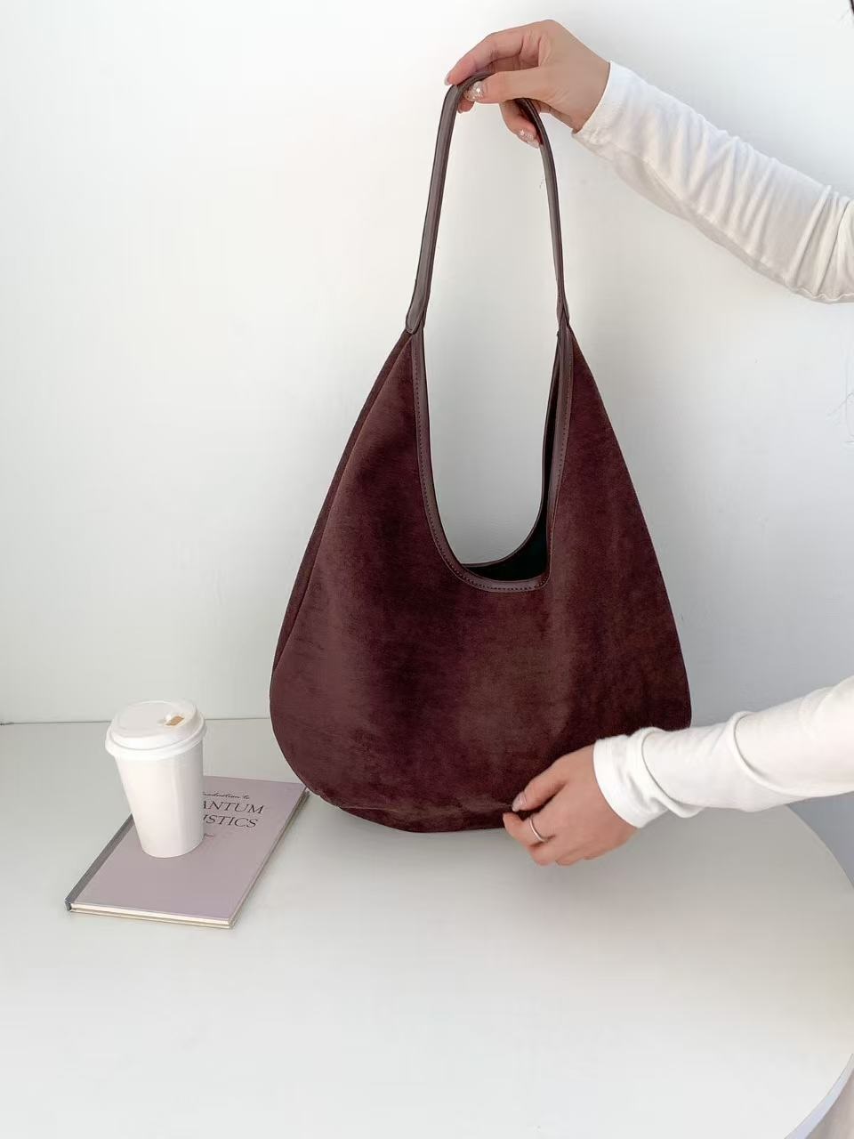 スエード調ベーシックカラートートバッグ | 詳細画像7