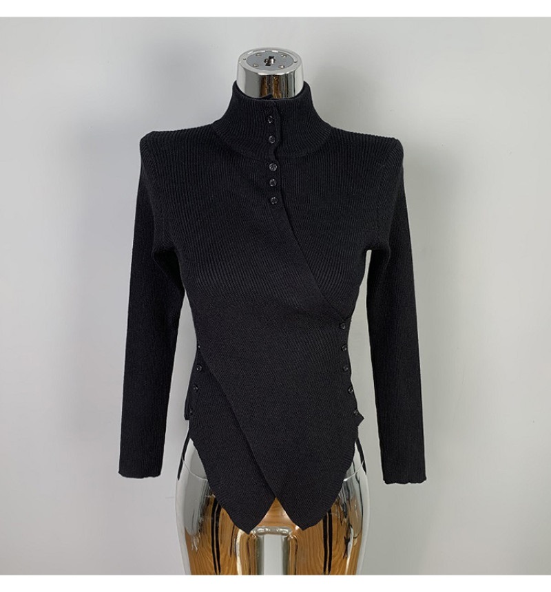 ボタンハーフネックアンバランスニット | 詳細画像10