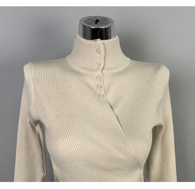 ボタンハーフネックアンバランスニット | 詳細画像14