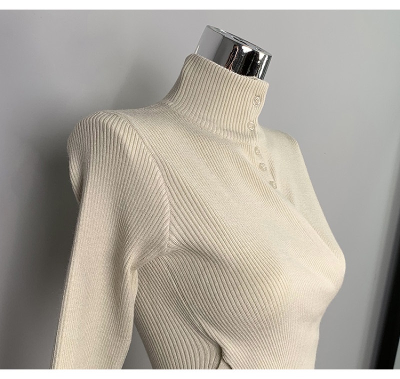 ボタンハーフネックアンバランスニット | 詳細画像15