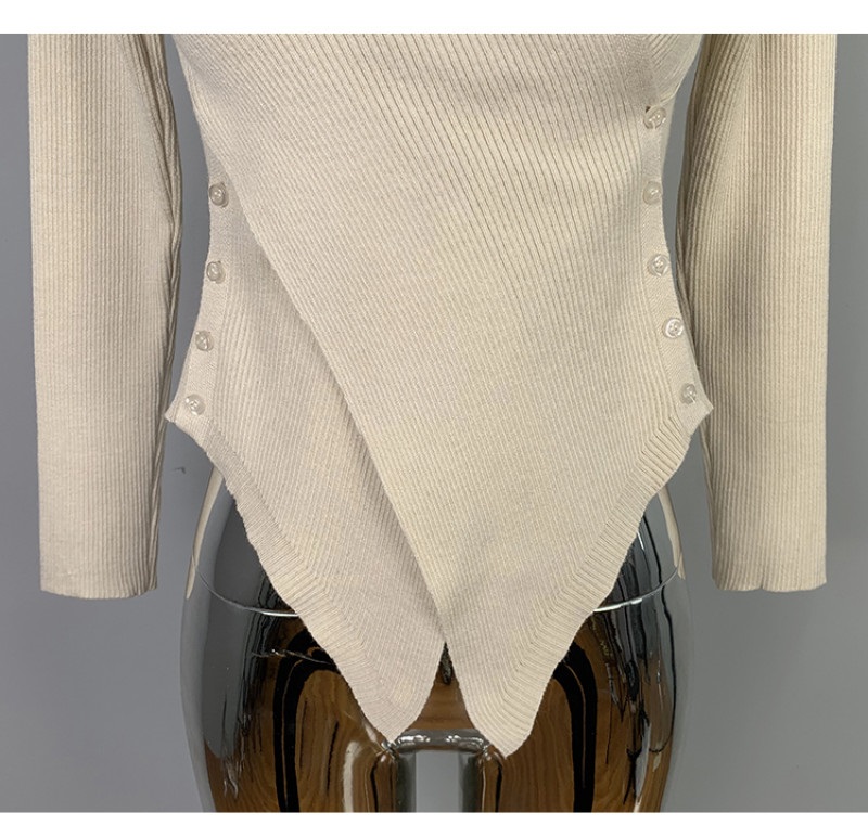 ボタンハーフネックアンバランスニット | 詳細画像16