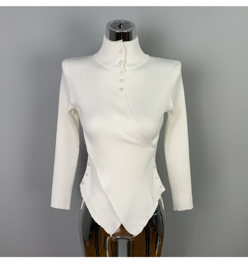 ボタンハーフネックアンバランスニット | 詳細画像11