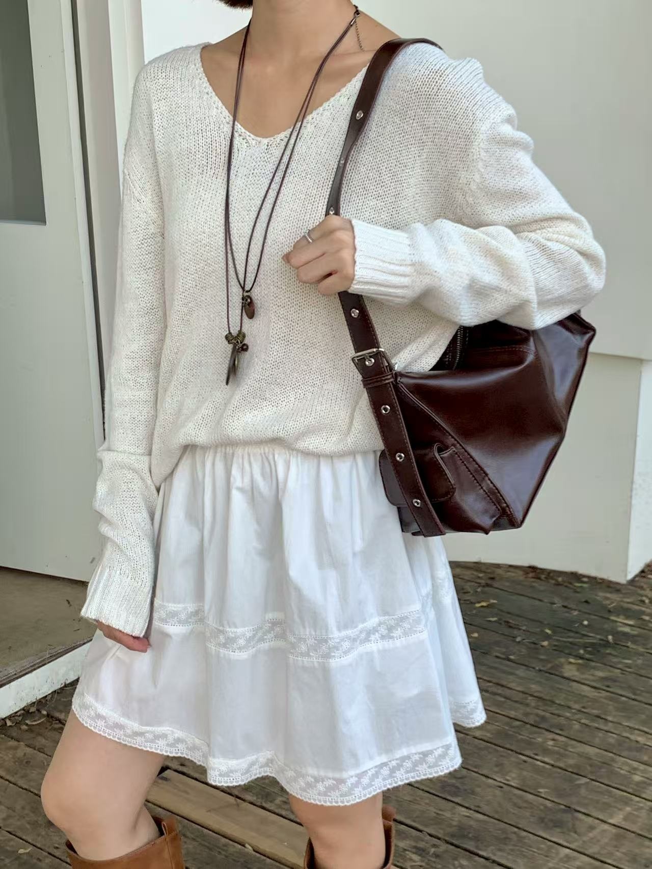 リボンカラーショルダーバッグ | 詳細画像6