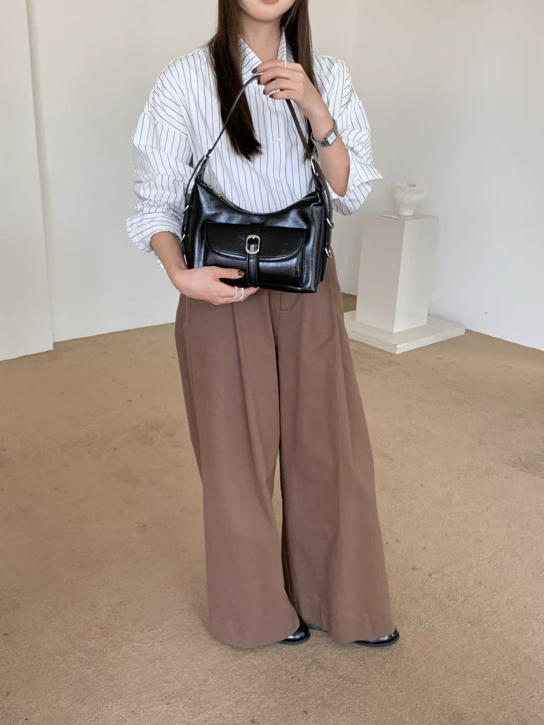 リボングロスカラーショルダーバッグ | 詳細画像3