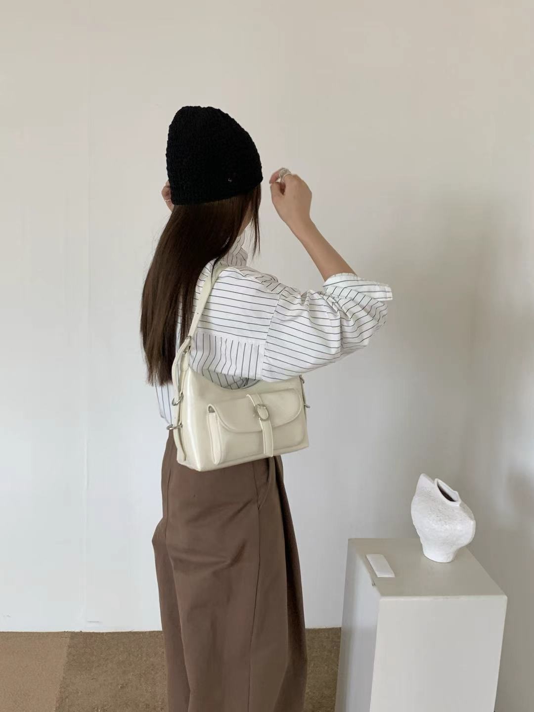 リボングロスカラーショルダーバッグ | 詳細画像4