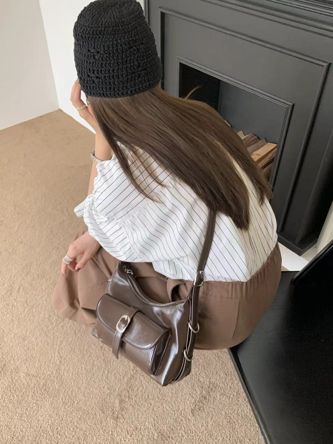 リボングロスカラーショルダーバッグ | 詳細画像7