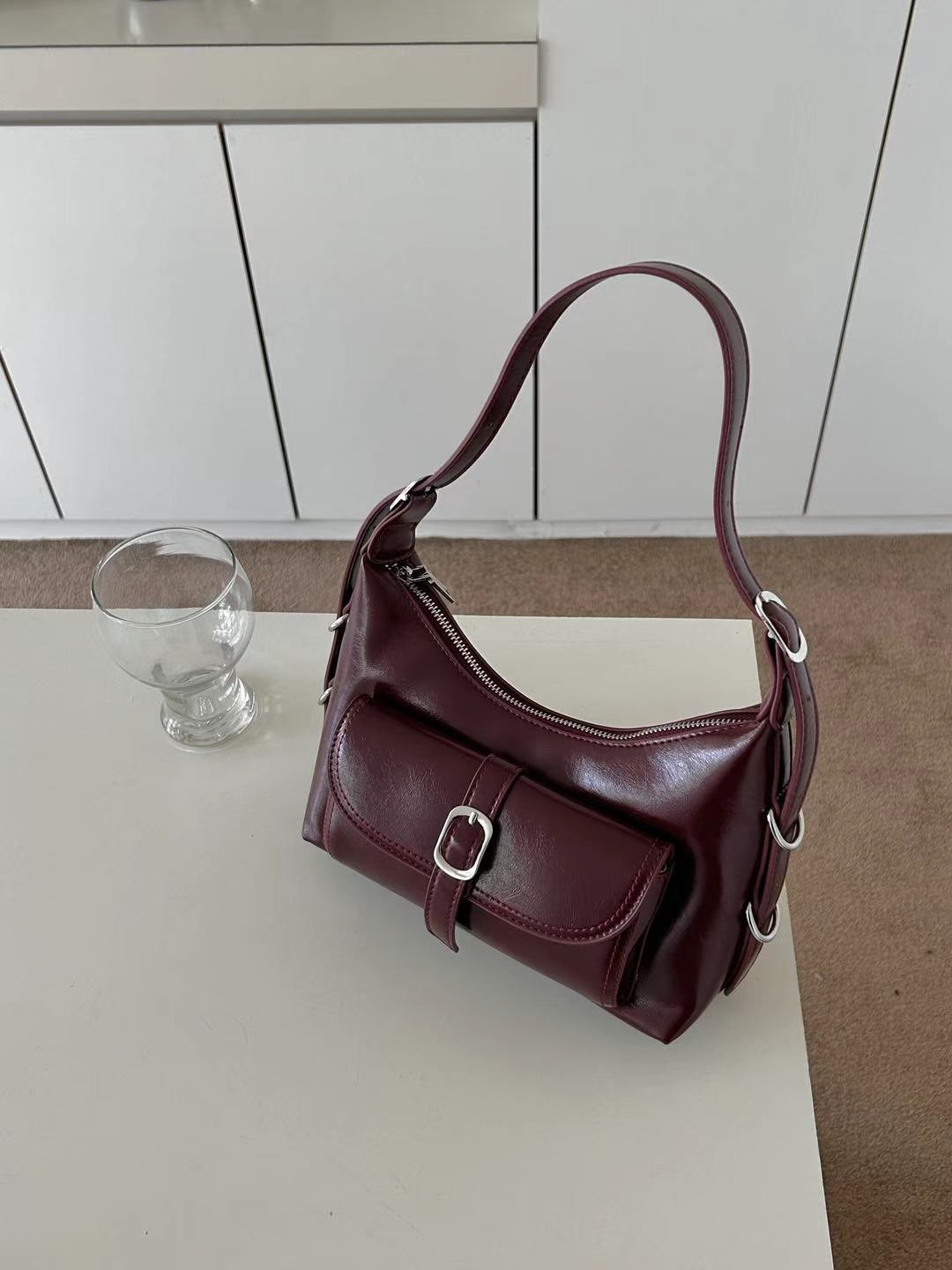 リボングロスカラーショルダーバッグ | 詳細画像11