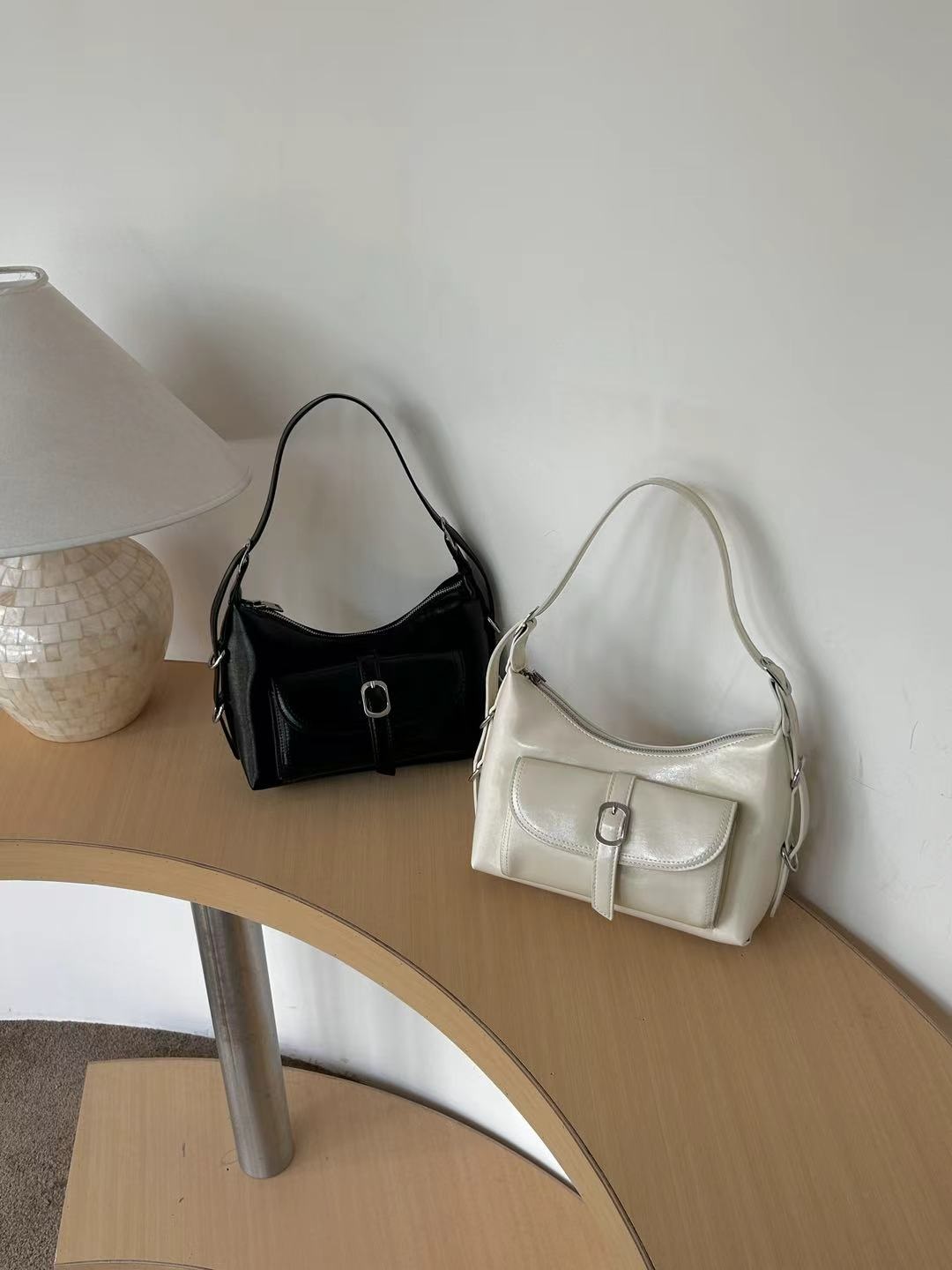 リボングロスカラーショルダーバッグ | 詳細画像12