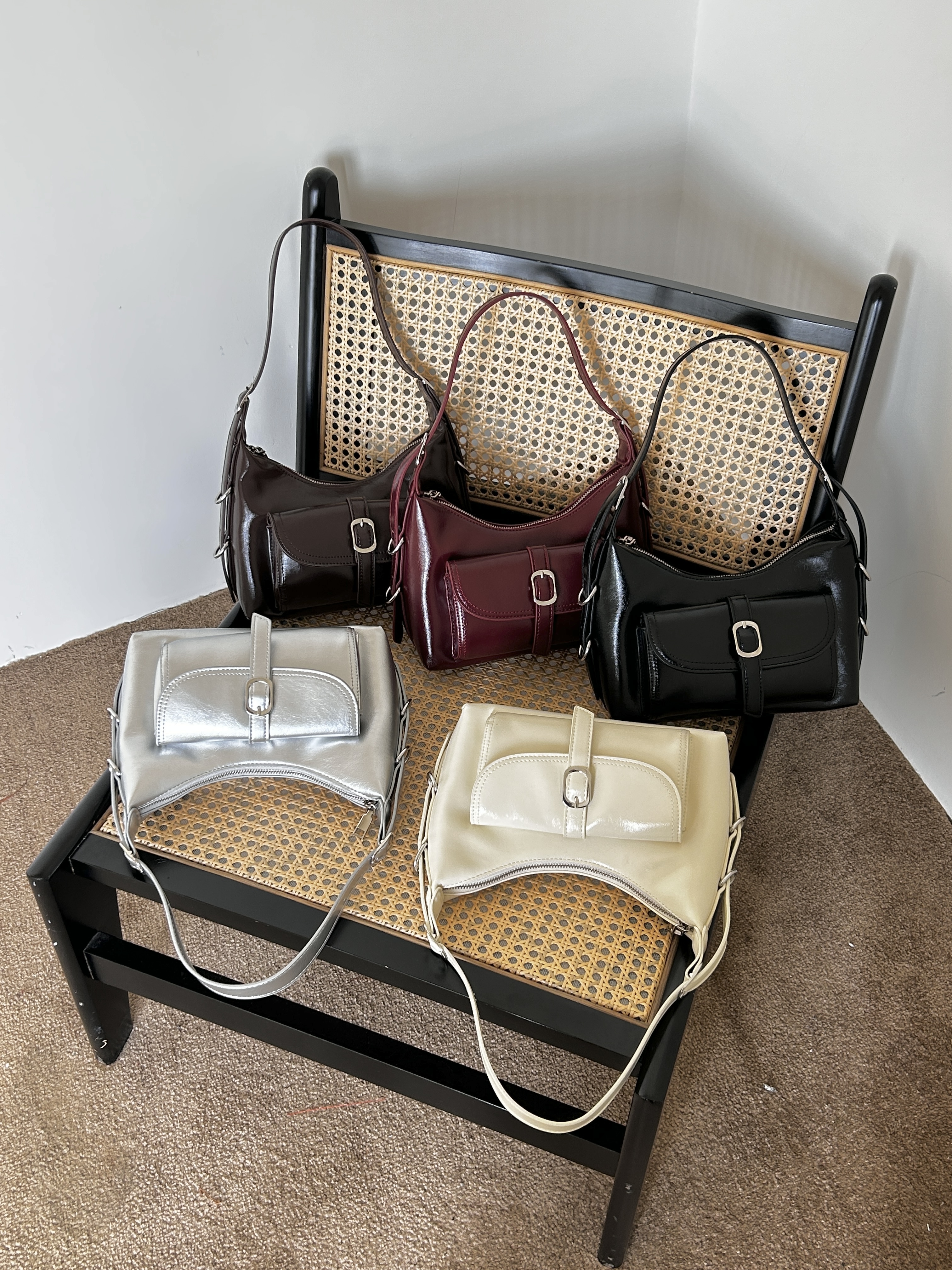 リボングロスカラーショルダーバッグ | 詳細画像15