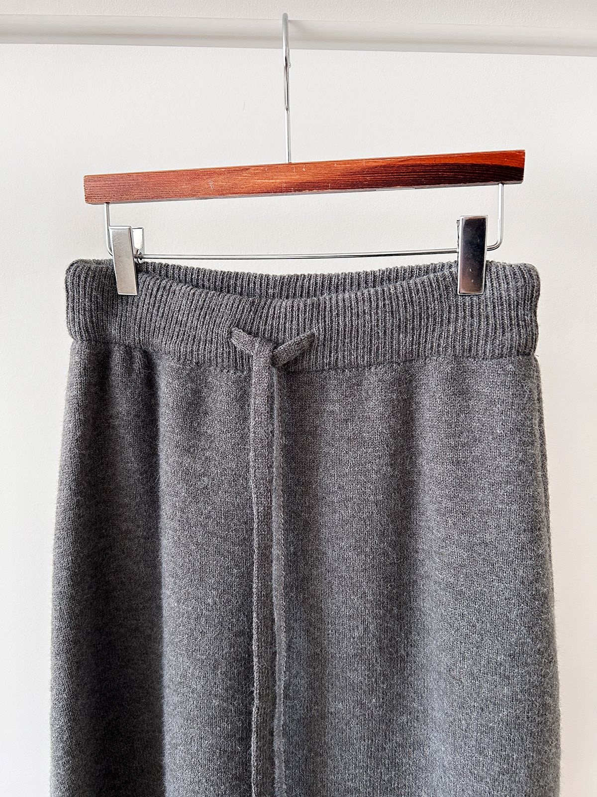 ラウンドネックドローストリングウエストゴムロング長袖無地カラーセットアップ | 詳細画像40