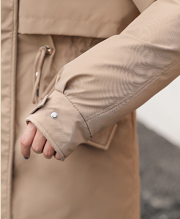 エコファーフードドローストリングハーフジャンパーファーセット | 詳細画像4