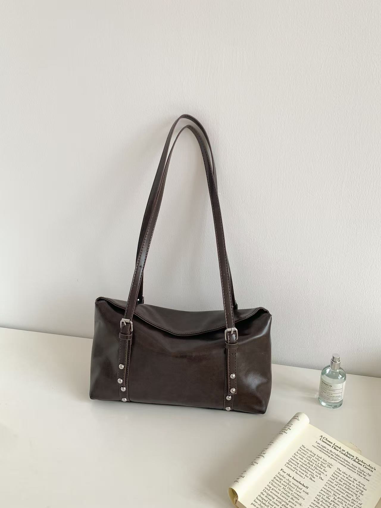 ストラップ付バックルスタッズショルダーバッグ | 詳細画像19