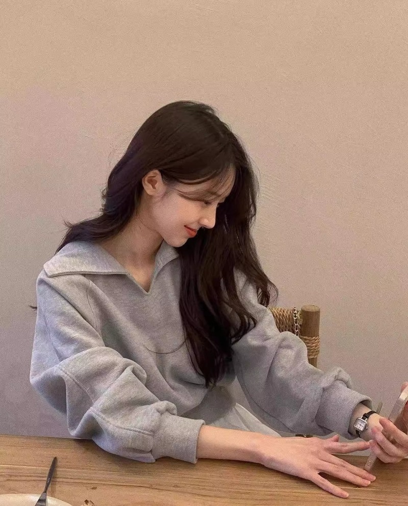 カラーVネックラグランスウェット | 詳細画像5