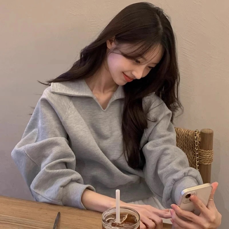 カラーVネックラグランスウェット | 詳細画像6