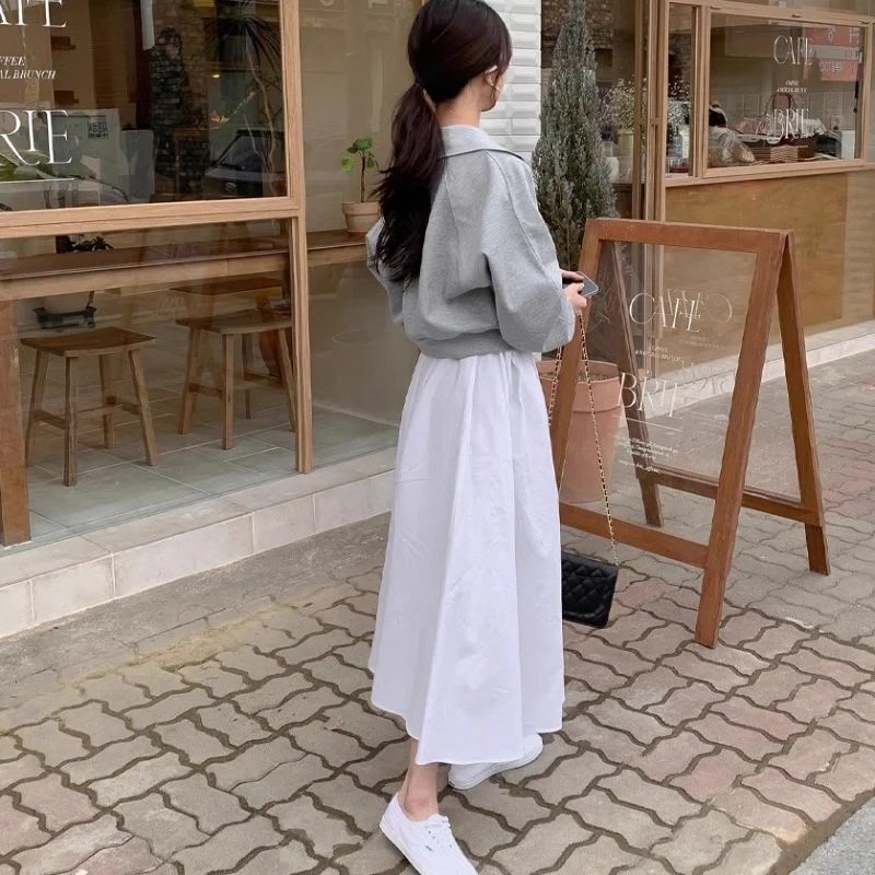 カラーVネックラグランスウェット | 詳細画像7