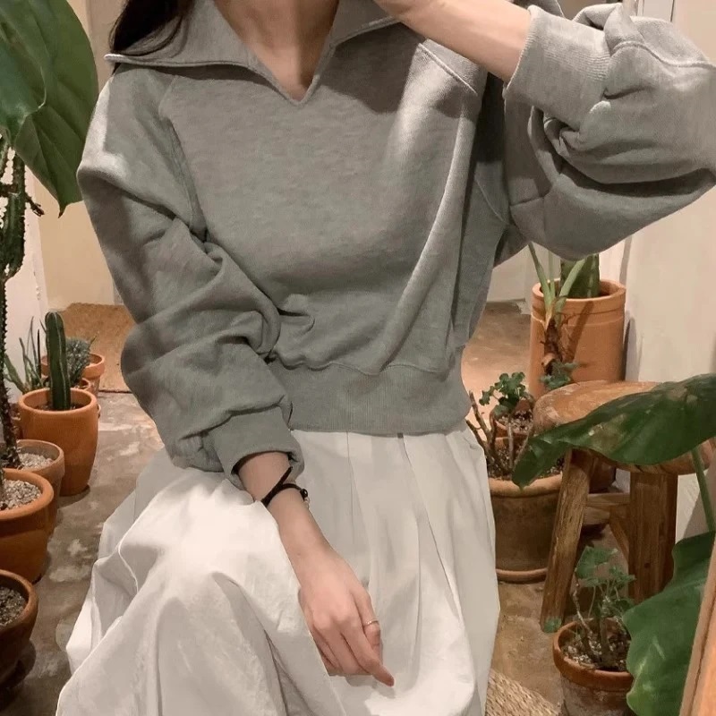 カラーVネックラグランスウェット | 詳細画像8