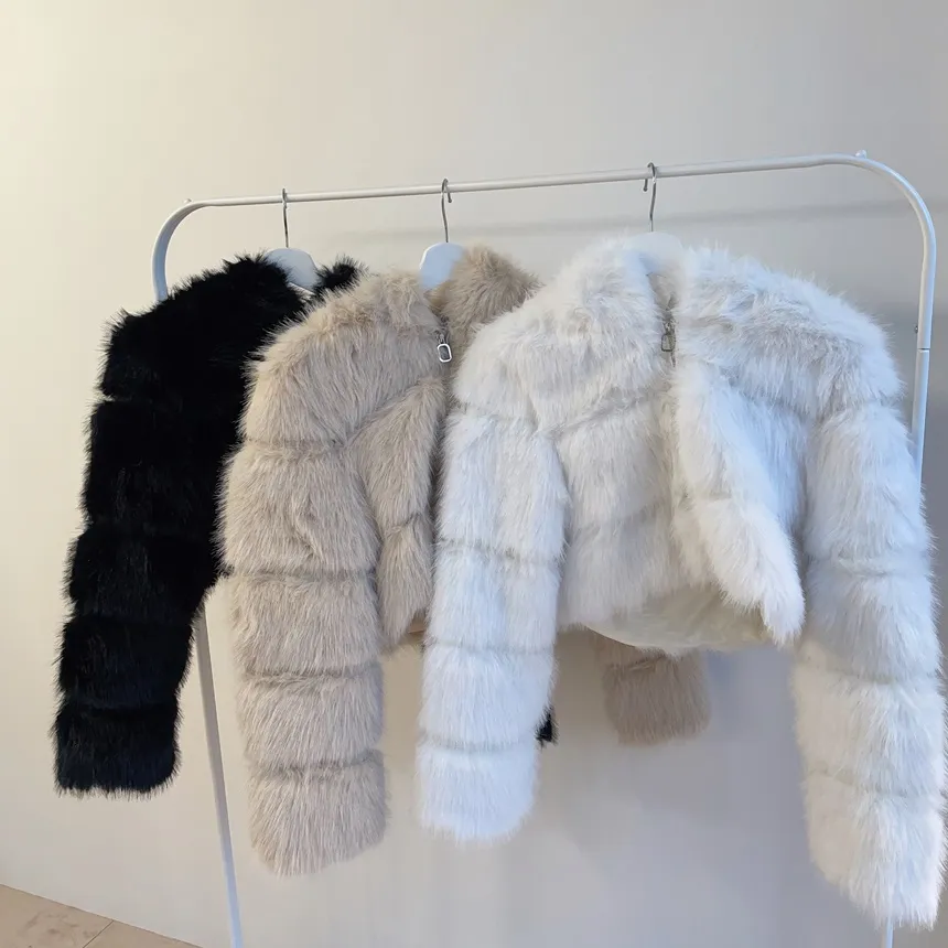 エコファーフードショートジャケット | mirangmirang | 詳細画像19