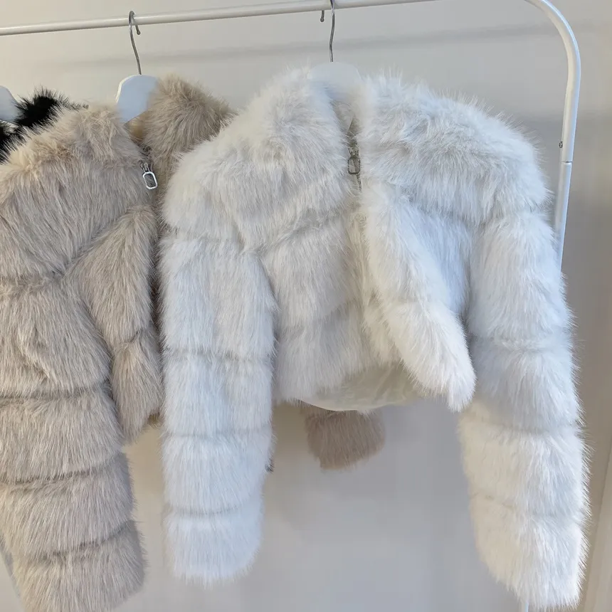 エコファーフードショートジャケット | mirangmirang | 詳細画像20