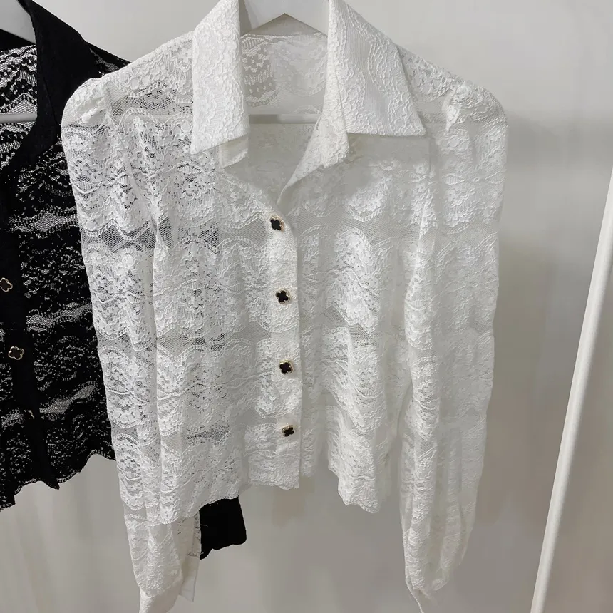 シースルーカラーレースブラウス | mirangmirang | 詳細画像22