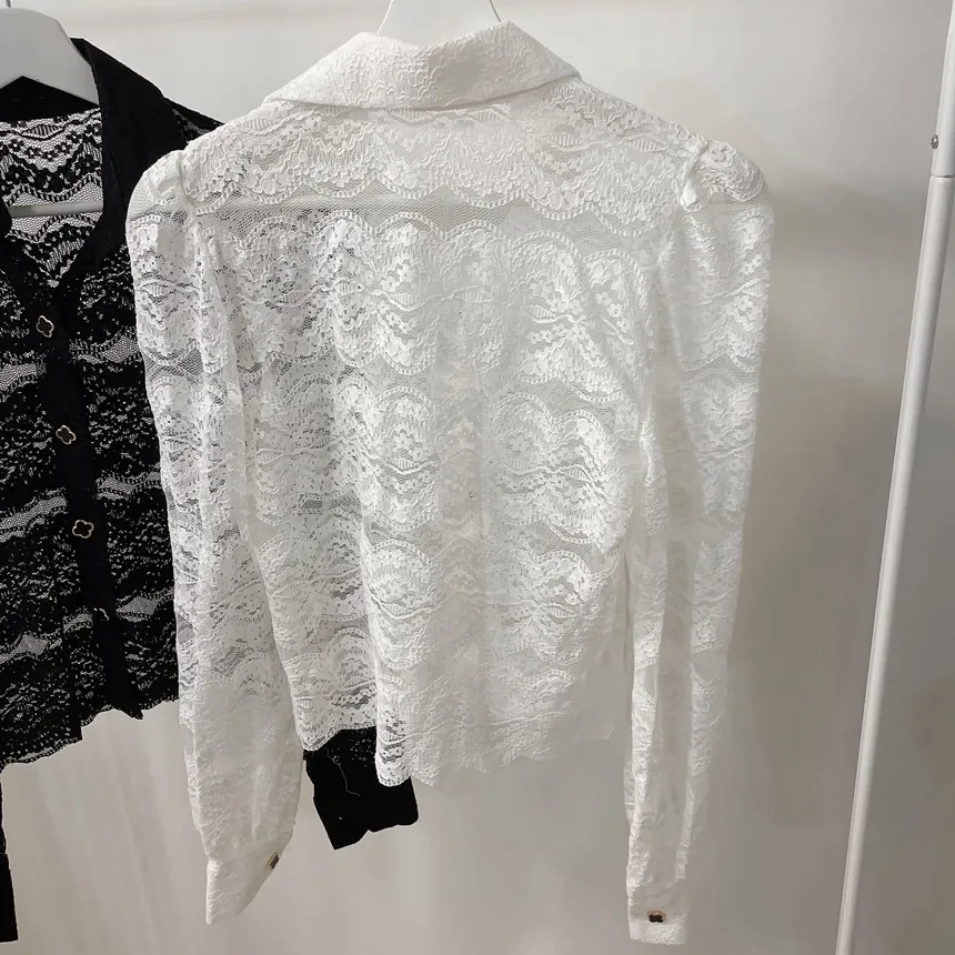 シースルーカラーレースブラウス | mirangmirang | 詳細画像23