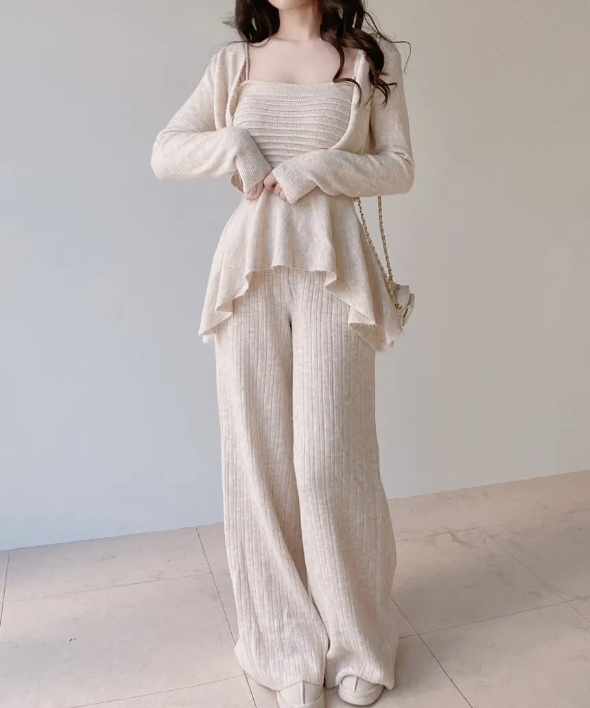 ストラップ付ウール混エコファーショートコート | mirangmirang | 詳細画像7