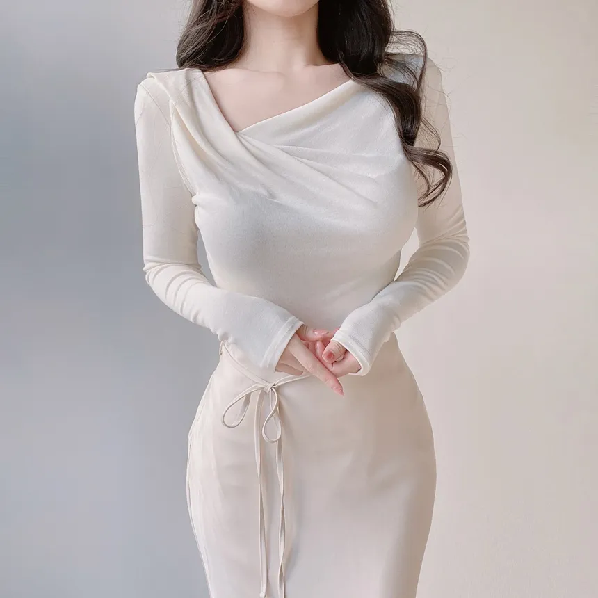 ドレープシャーリングスリムTシャツ | mirangmirang | 詳細画像30