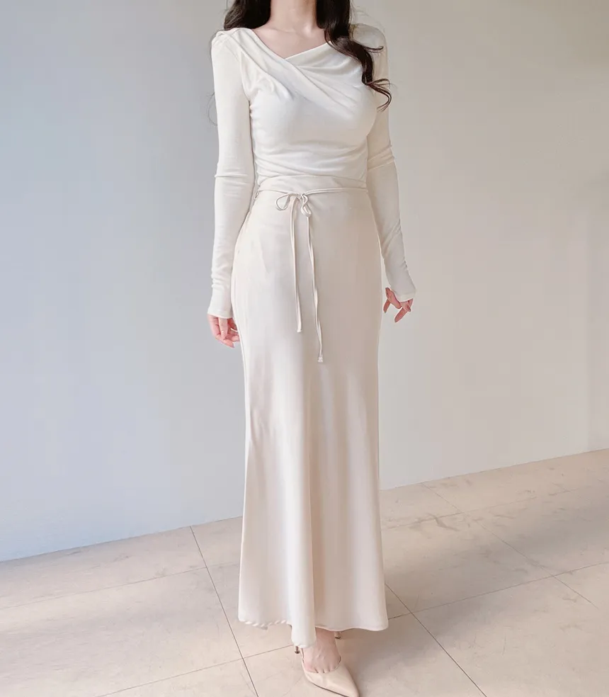 ドレープシャーリングスリムTシャツ | mirangmirang | 詳細画像32