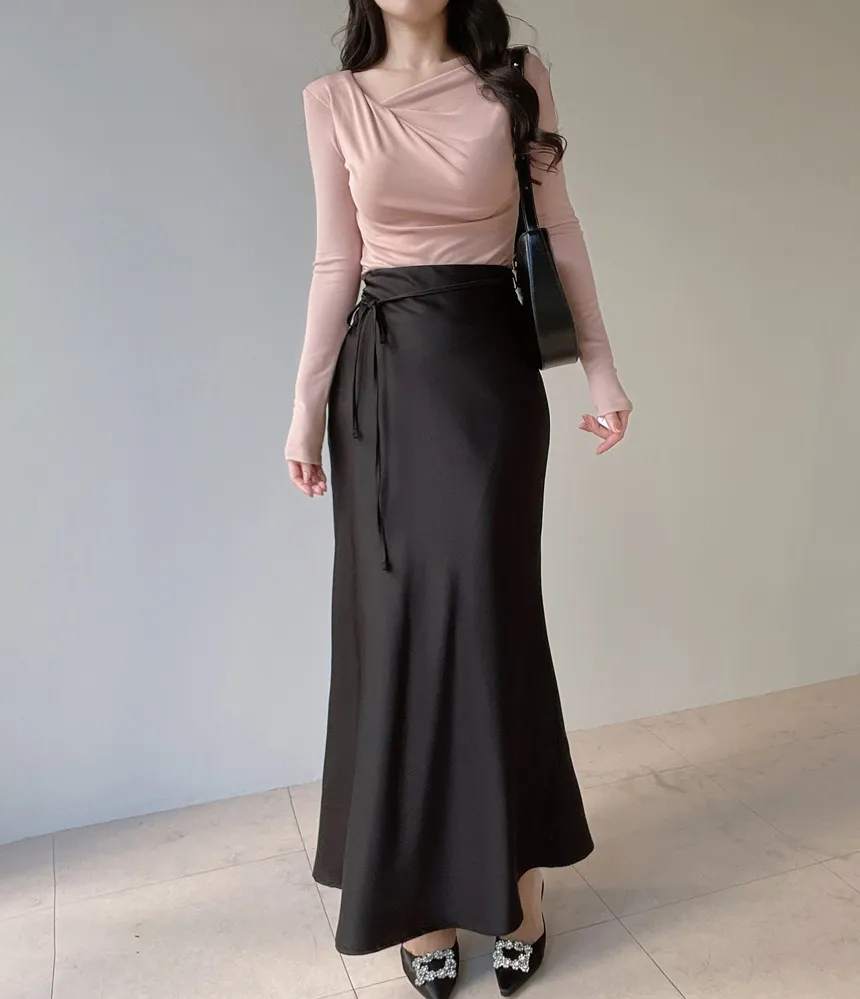 ドレープシャーリングスリムTシャツ | mirangmirang | 詳細画像43