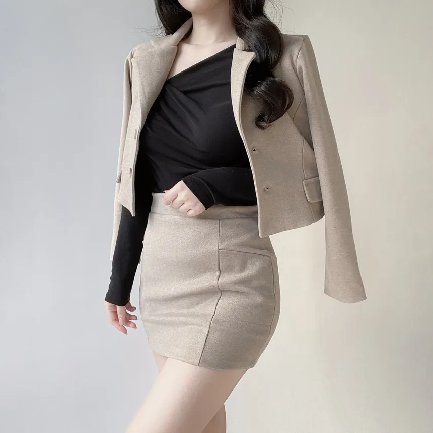 ドレープシャーリングスリムTシャツ | mirangmirang | 詳細画像60