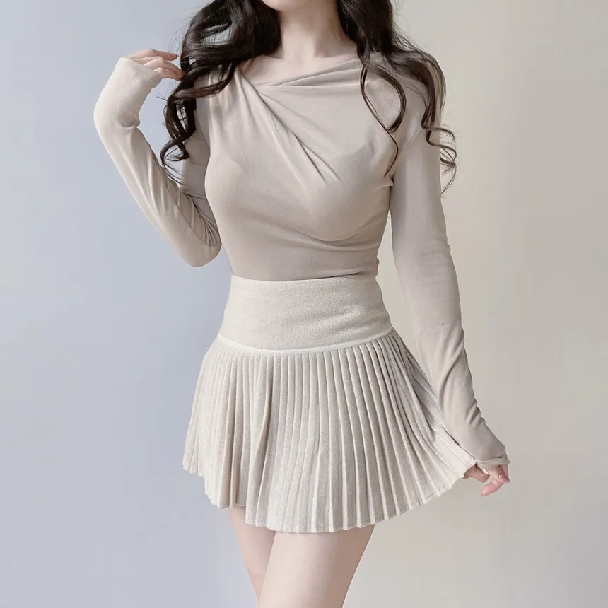 ドレープシャーリングスリムTシャツ | mirangmirang | 詳細画像62