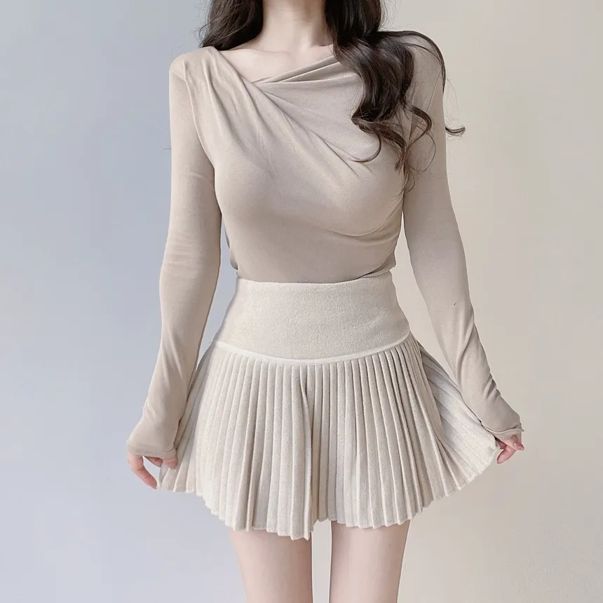 ドレープシャーリングスリムTシャツ | mirangmirang | 詳細画像63