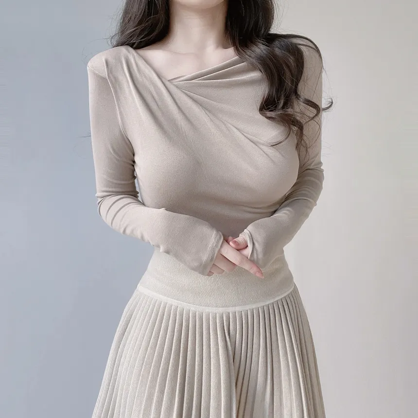 ドレープシャーリングスリムTシャツ | mirangmirang | 詳細画像64