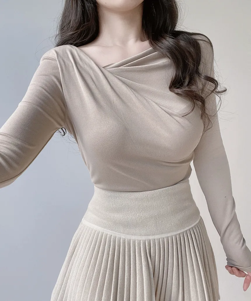 ドレープシャーリングスリムTシャツ | mirangmirang | 詳細画像65