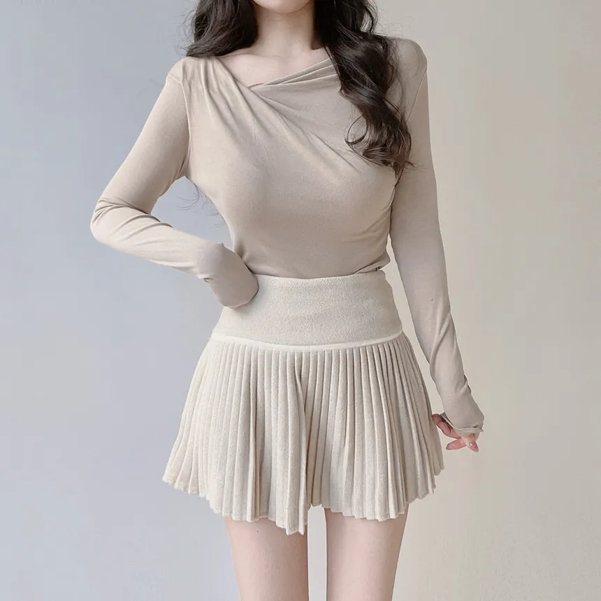 ドレープシャーリングスリムTシャツ | mirangmirang | 詳細画像66