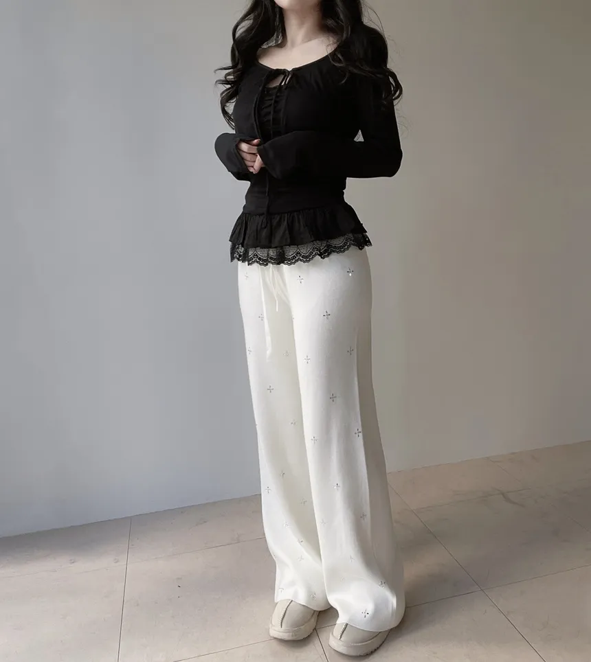 キュービックドローストリングパンツ | mirangmirang | 詳細画像19