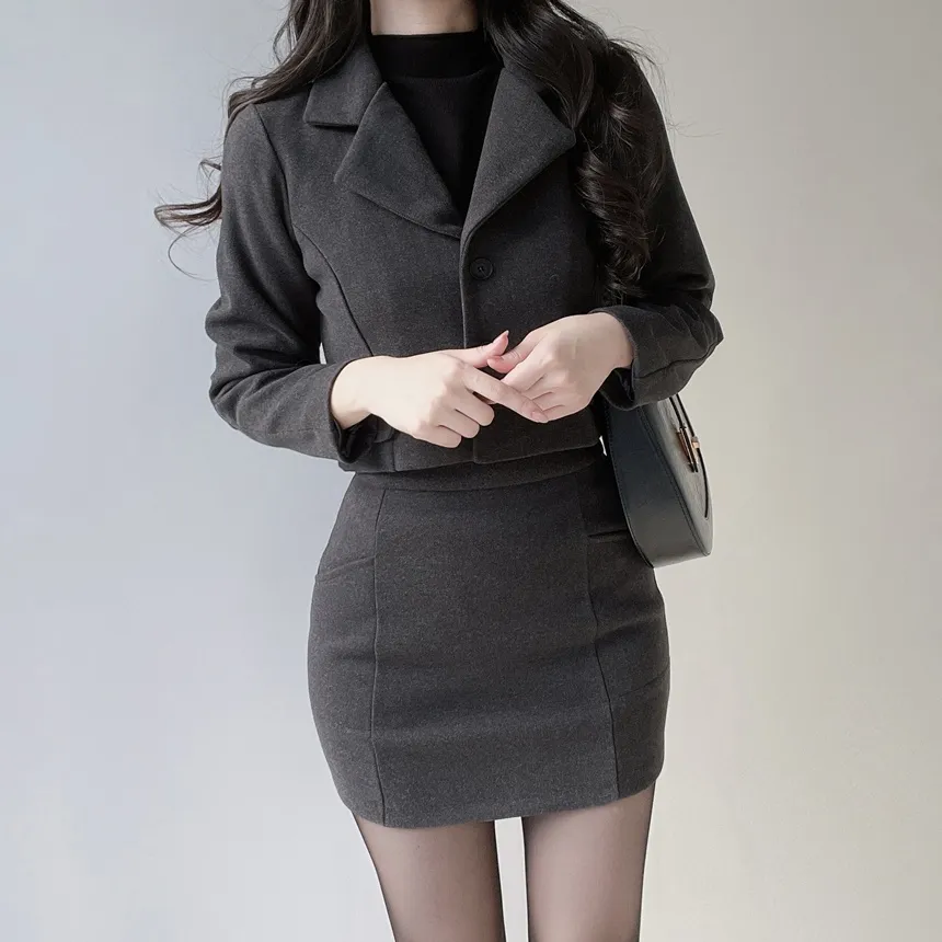 ハーフネック半袖シンプル無地ニット | mirangmirang | 詳細画像4