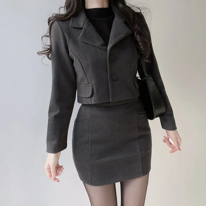 ハーフネック半袖シンプル無地ニット | mirangmirang | 詳細画像7