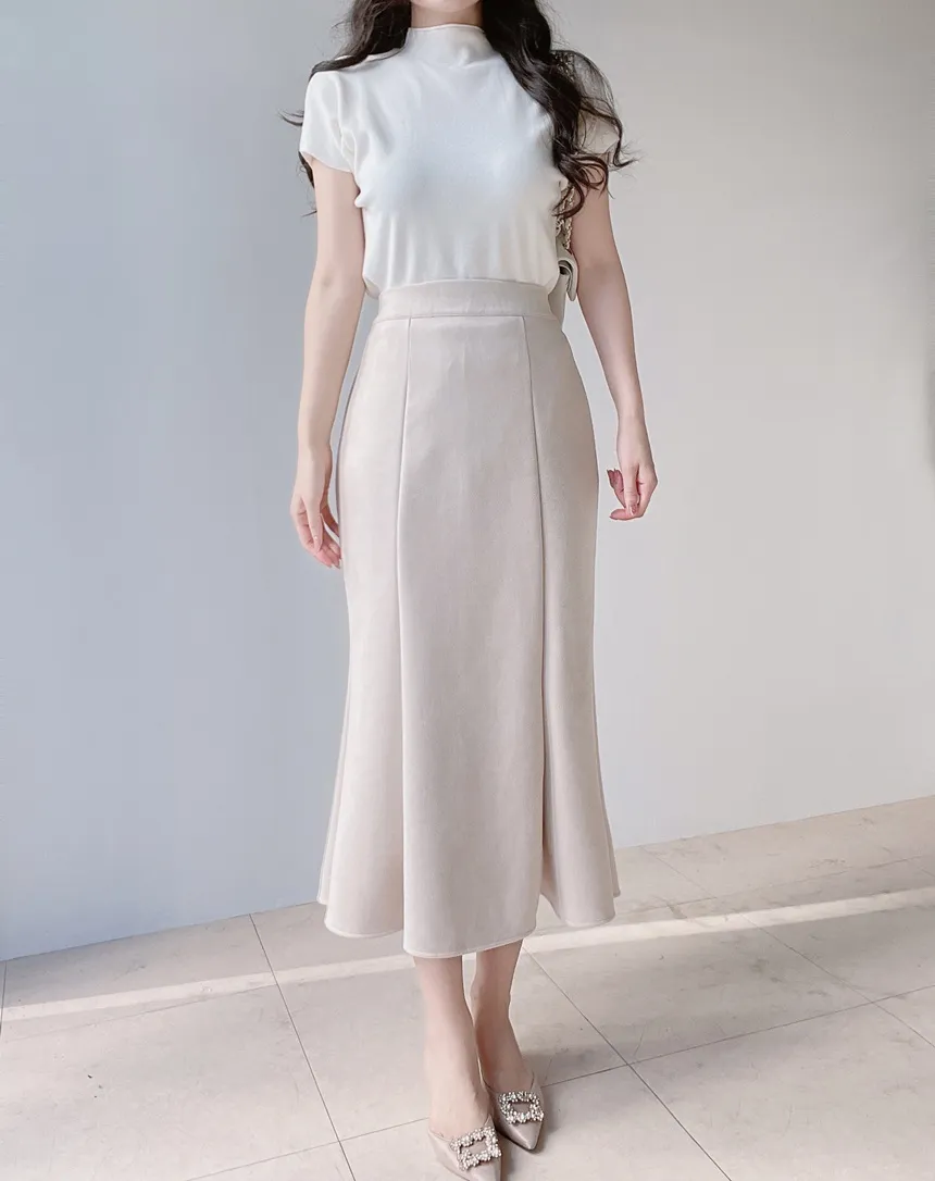 ハーフネック半袖シンプル無地ニット | mirangmirang | 詳細画像21