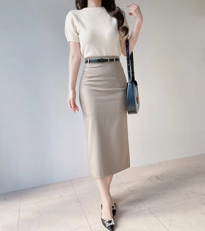 メルトンタッチラウンドネックベーシックシンプルカーディガン | mirangmirang | 詳細画像14