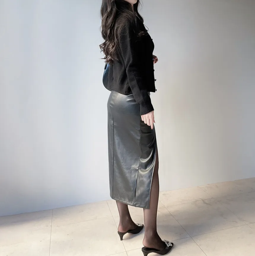 メルトンタッチラウンドネックベーシックシンプルカーディガン | mirangmirang | 詳細画像45