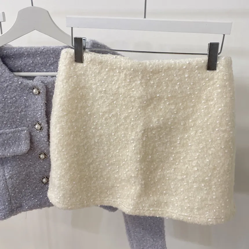 エコファーHラインミニスカート | mirangmirang | 詳細画像21