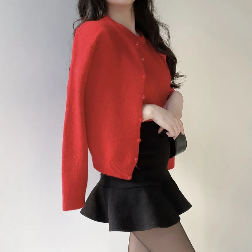 メルトンタッチラッフルHラインスカート | mirangmirang | 詳細画像12