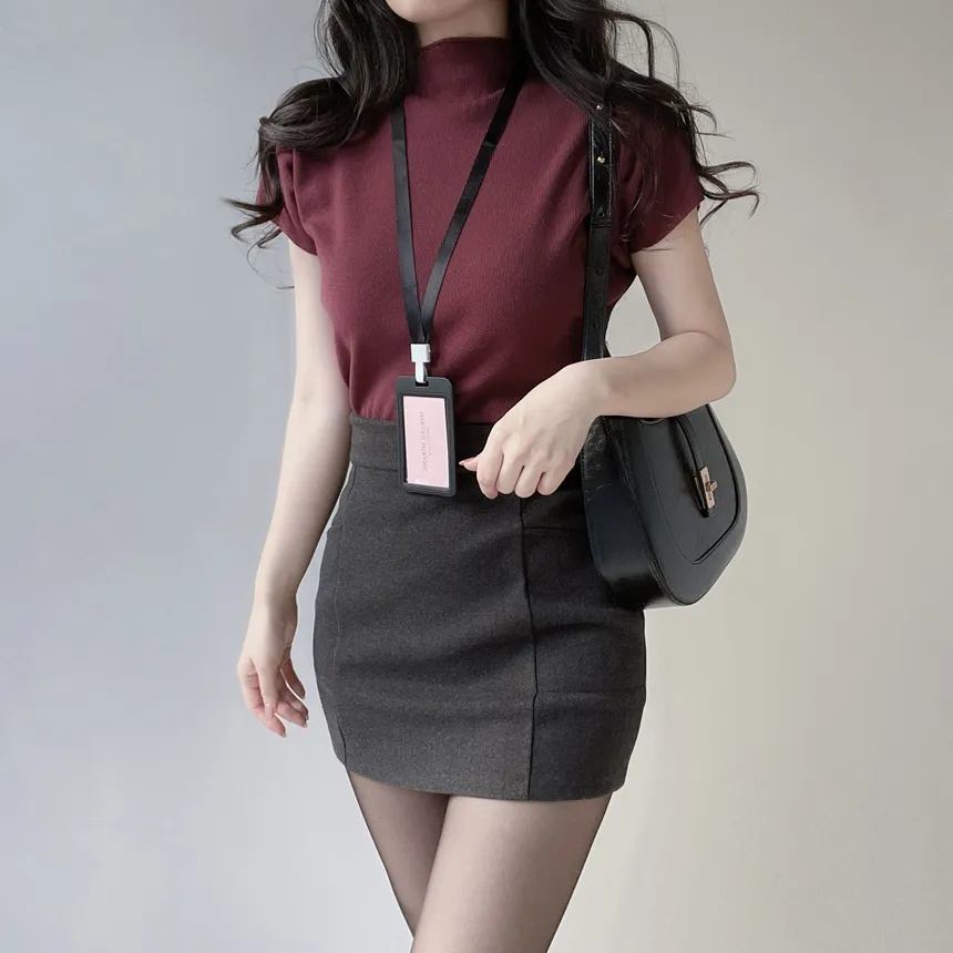 メルトンタッチHラインミニスカート | mirangmirang | 詳細画像6