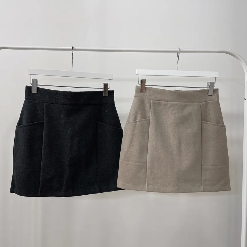 メルトンタッチHラインミニスカート | mirangmirang | 詳細画像42