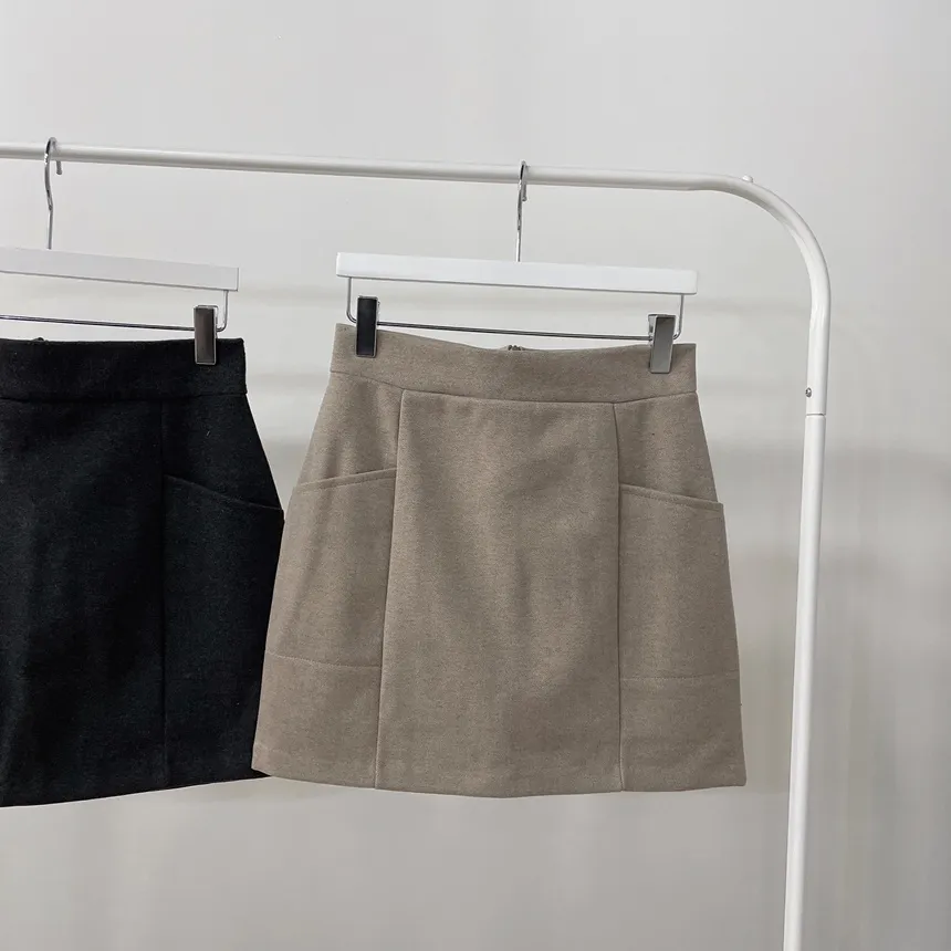 メルトンタッチHラインミニスカート | mirangmirang | 詳細画像43