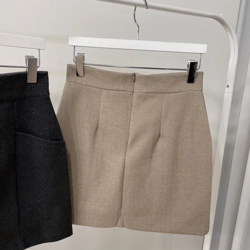 メルトンタッチHラインミニスカート | mirangmirang | 詳細画像44